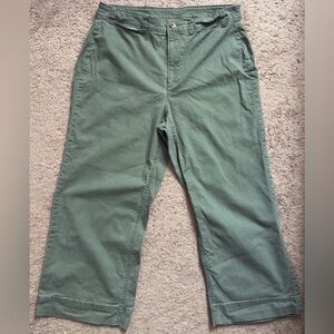 Old Navy Green Chinos Cotton Blend